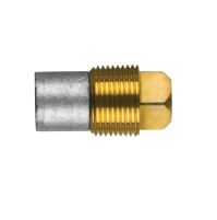 Pencil anode complete with brass plug th.3/4''GAS for Caterpillar -  Ø 22 L.20 - 02022T - Tecnoseal